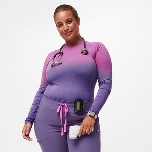 NWT Figs medium Salta Ombré purple underscrub